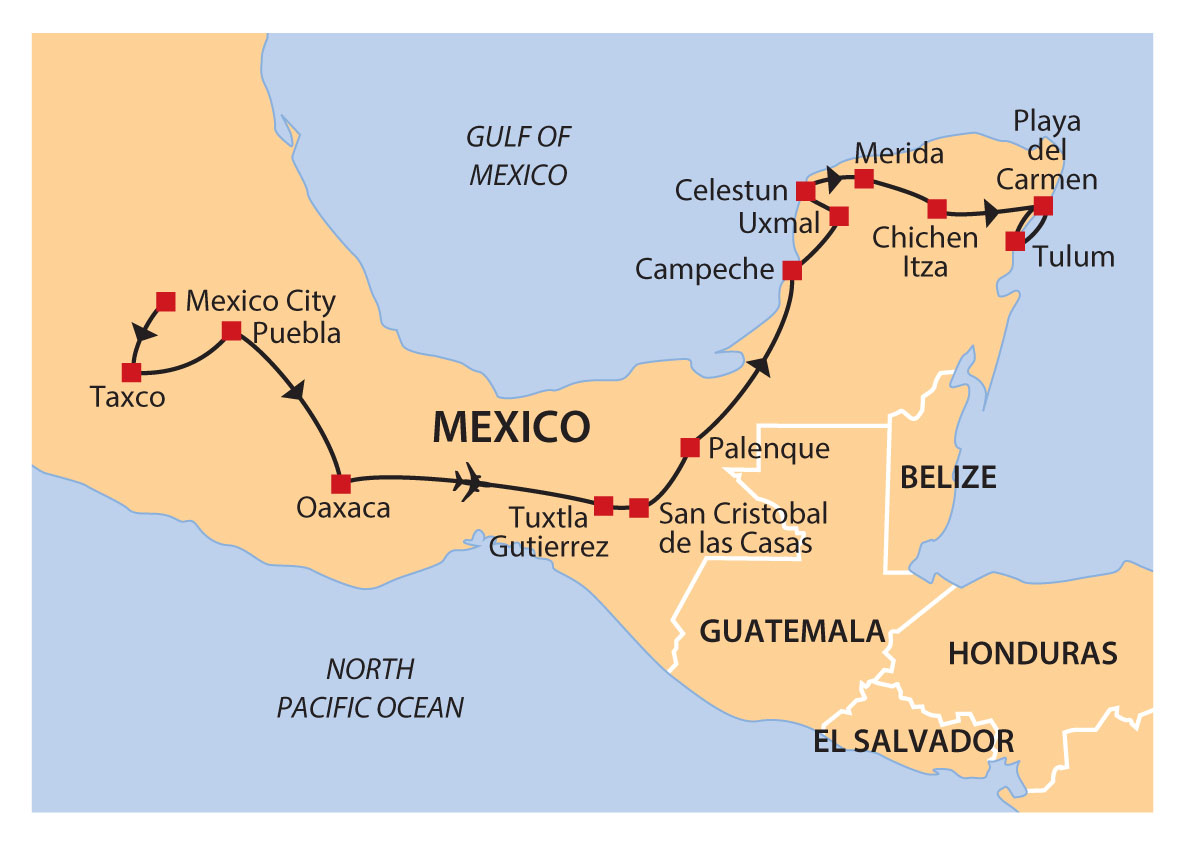 Map of Mexico